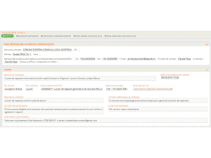 Anunt contractare firma pentru lucrari reparatii monumente